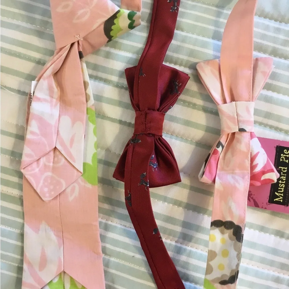 3 Boys ties. Mustard pie. Brand, new, clean.